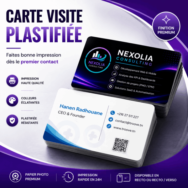 Carte Visite Plastifié Carte Visite Plastifié