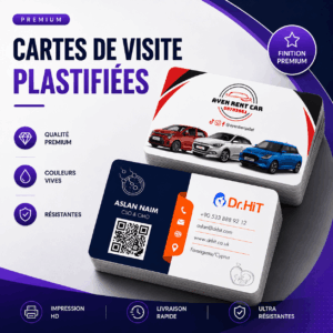 carte visite plastifiée Tunis